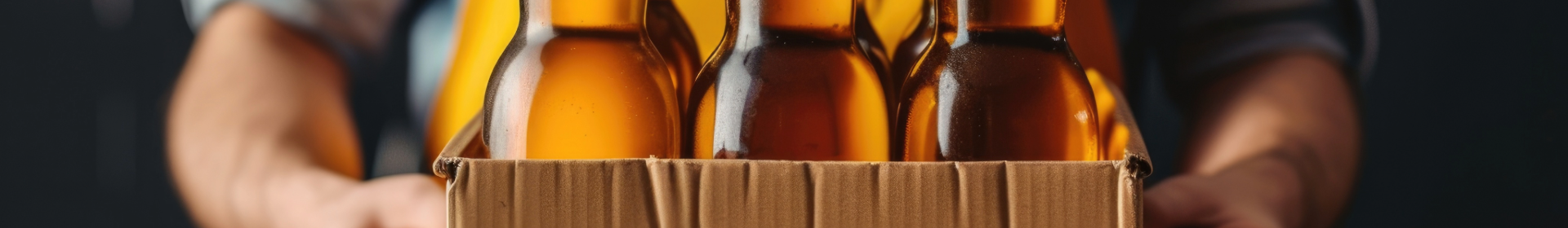 An image of a person carrying a box of bottles